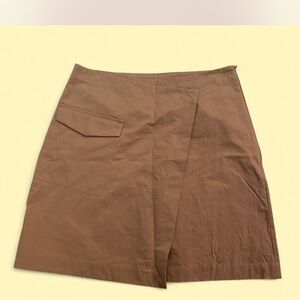 Lisa Says Gah Brown A-Line Skirt